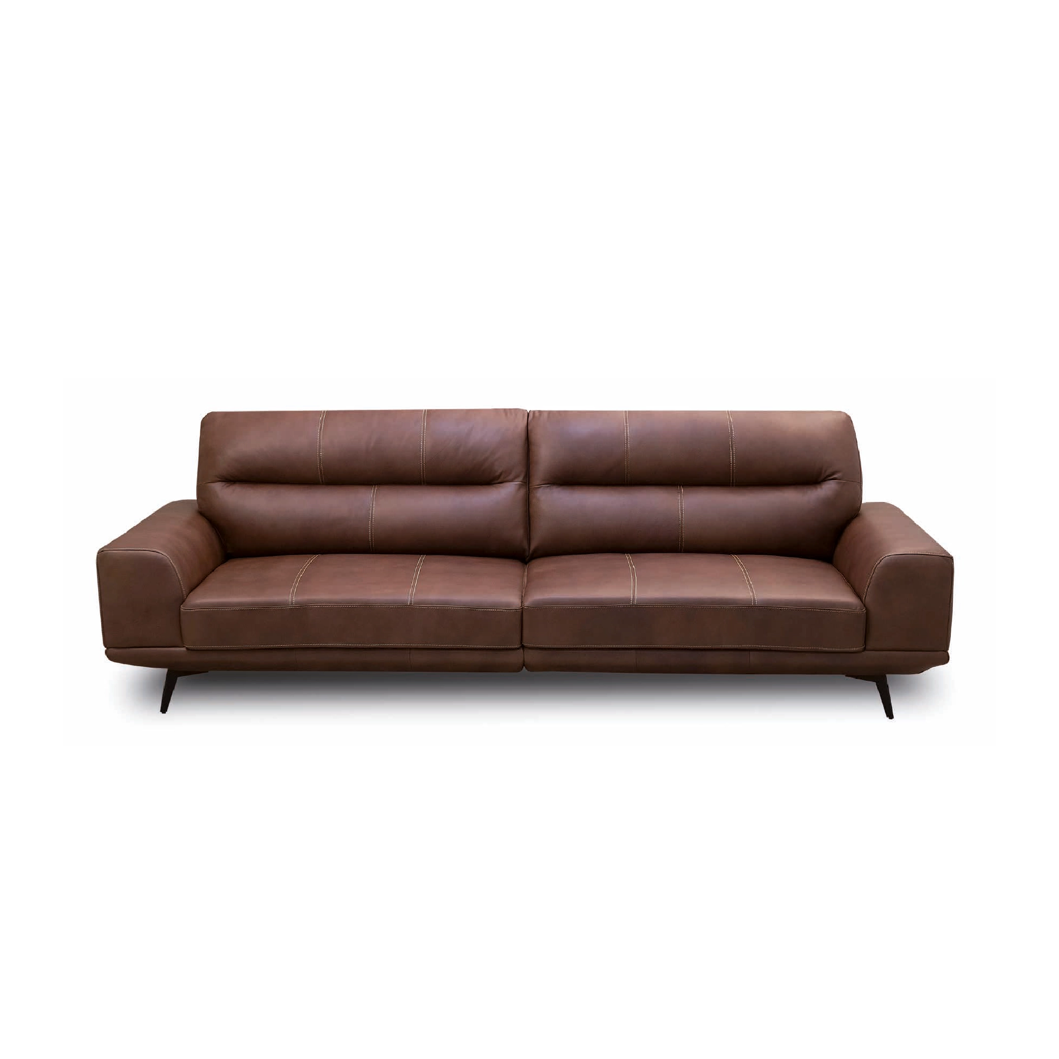 SOFÁ NORTON -02 SOFÁ NORTON 2.16 MTS CUERO LEGÍTIMO 505 - Imagen 1